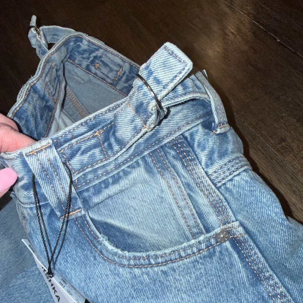Bershka Light Blue Wide Balloon Women’s Jeans - Picture 5 of 12